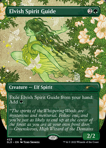 Elvish Spirit Guide (Borderless) [Secret Lair Drop Series]