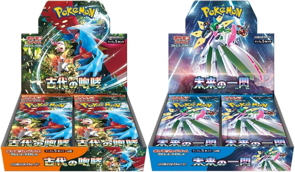 Pokemon SV4K Ancient Roar & SV4M Future Flash Booster Box Set (Japanese)