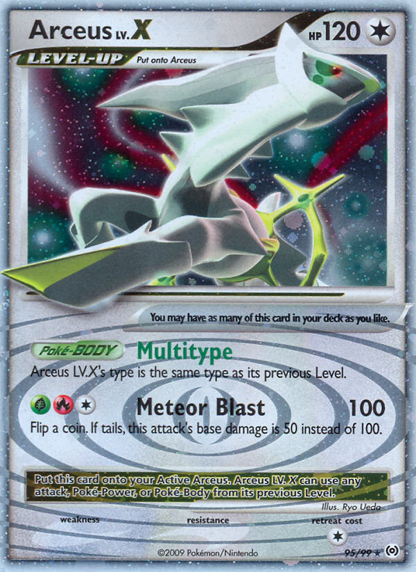 arceus level 100 pokemon card Pokmon Arceus LV.100 Rare #AR3 Arceus Set English 2009 MP